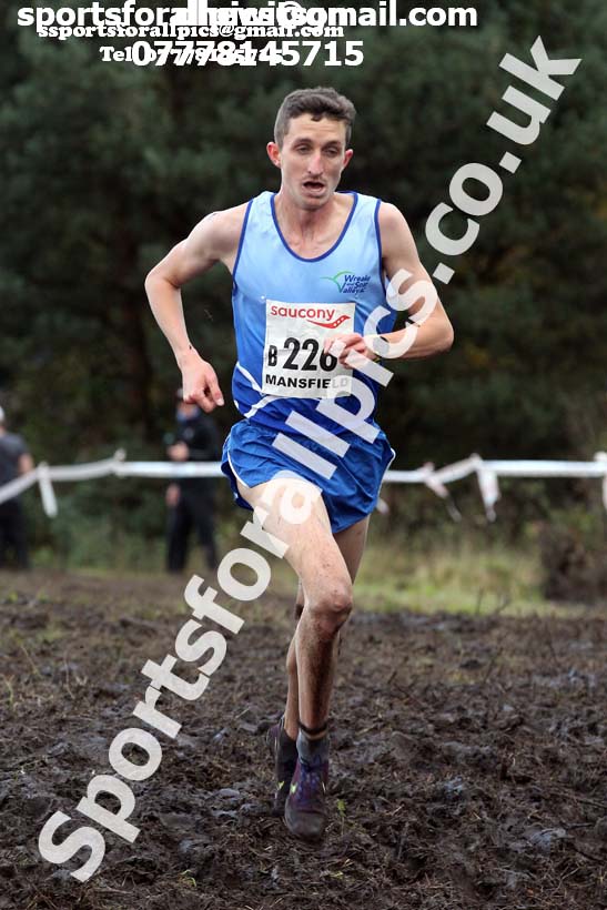 Senior men, National Cross Country Relay Champs., Berry Hill Park, Mansfield.  Photo: David T. Hewitson/Sports for All Pics